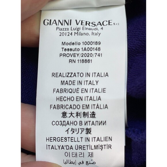 Versace Shorts Royal Blue And Yellow Logo Toddler Size 24 Months - Picture 7 of 9